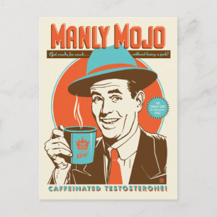 Cartão Postal Manly Mojo Coffee