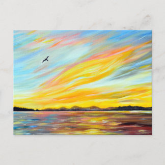 Cartão Postal Manning Ferry View Painting