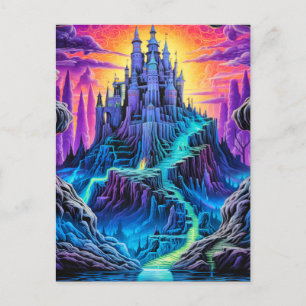 Cartão Postal Mansão Assustada   Feliz Dia das Bruxas