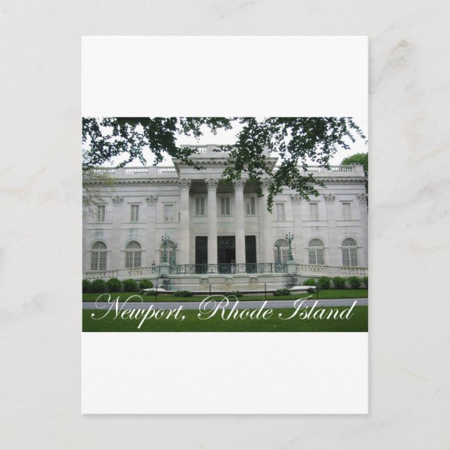 Cartão Postal Mansão de Newport (Frente)