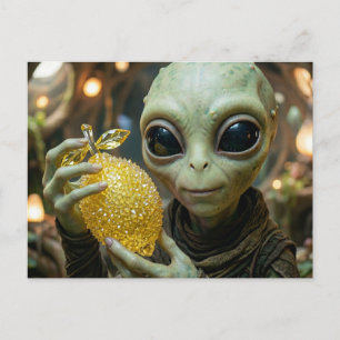 Cartão Postal Mantendo Contato   Alien e Limão Cristalino