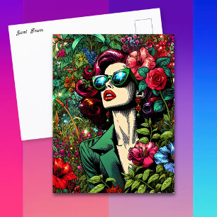 Cartão Postal Mantendo contato com este Bonito