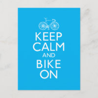Mantenha a calma e a bicicleta ligada