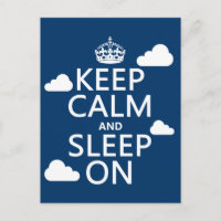 Mantenha a calma e durma em (personalize a cor)