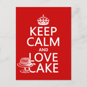 Cartão Postal Mantenha calma e amor