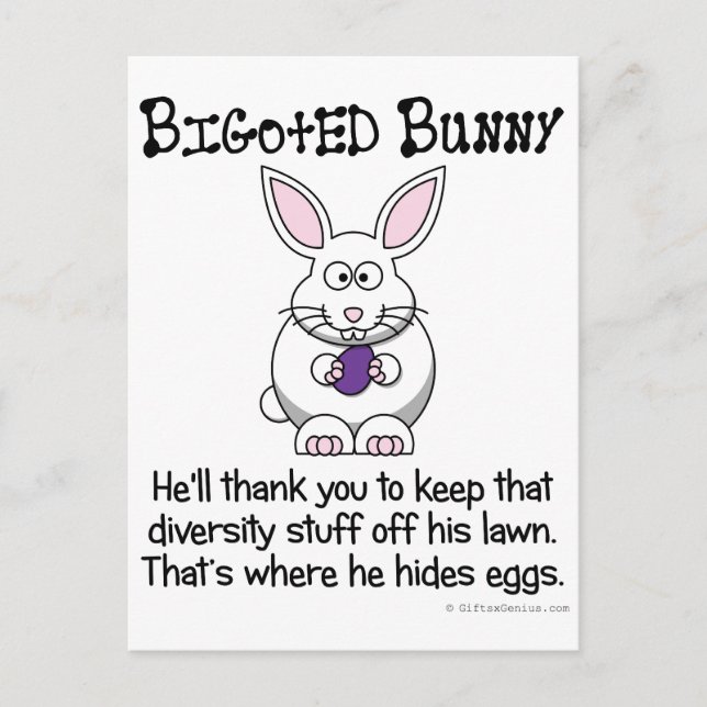 Cartão Postal Mantenha essa diversidade fora do meu bairro (Frente)