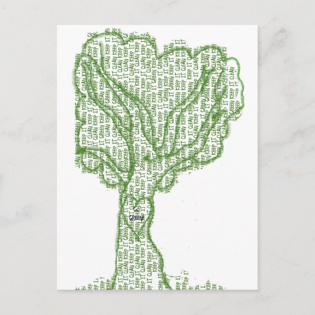 CARTÃO POSTAL MANTENHA-O LIMPO (Frente)