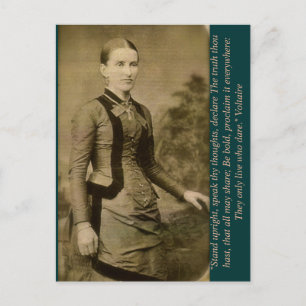 Cartão Postal Mantenha-se firme, fale seus pensamentos, declare 