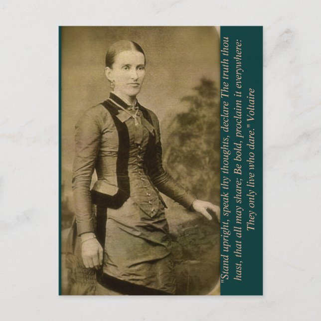 Cartão Postal Mantenha-se firme, fale seus pensamentos, declare  (Frente)