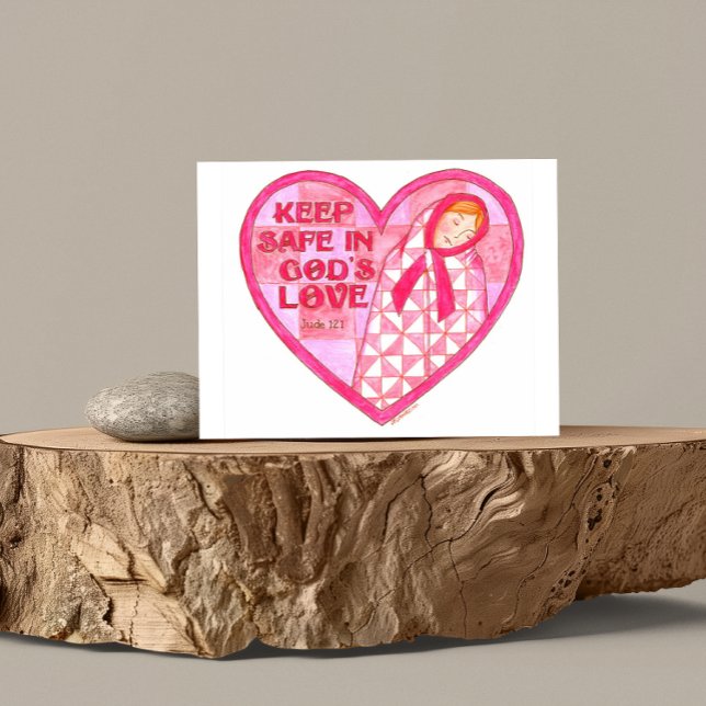 Cartão Postal Mantenha-se seguro em gods Love Cartão-postal Insp (Criador carregado)