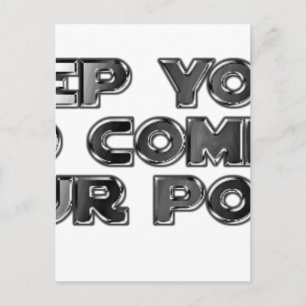 Cartão Postal Mantenha seus comentários estúpidos