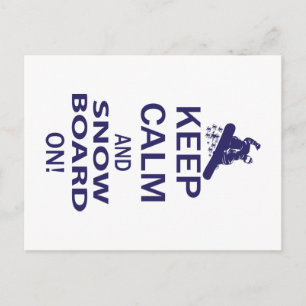CARTÃO POSTAL MANTER-CALM-SNOW-CONSELHO LIGADO