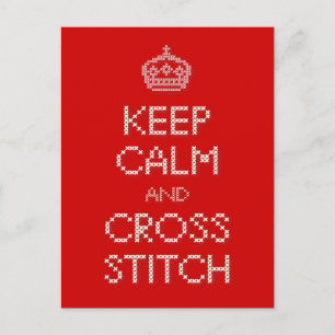 Cartão Postal Manter Calma e Cortar
