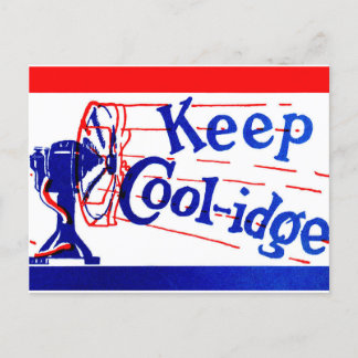 Cartão Postal Manter Coolidge com o Silen Cal Coolidge