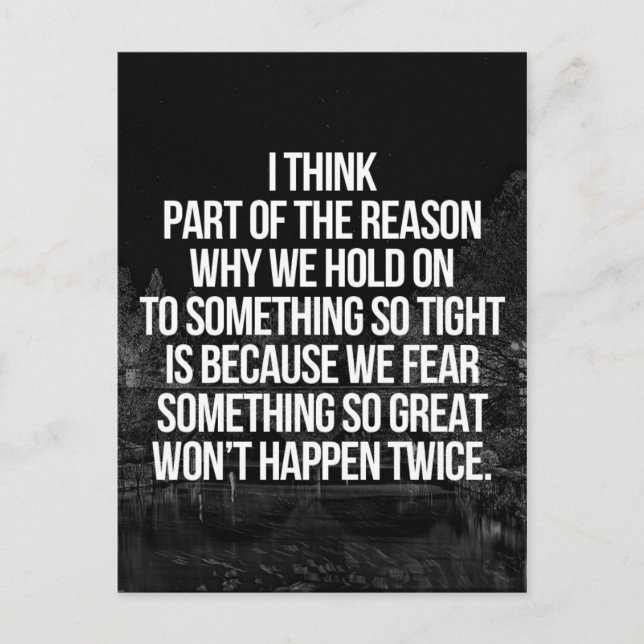 Cartão Postal Manter Em Uma Cotação (Frente)