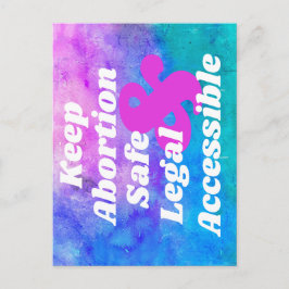 Cartão Postal Manter o aborto seguro legal e acessível