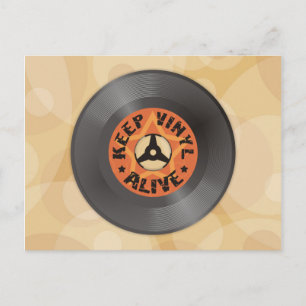 Cartão Postal Manter o Vinil Vivo