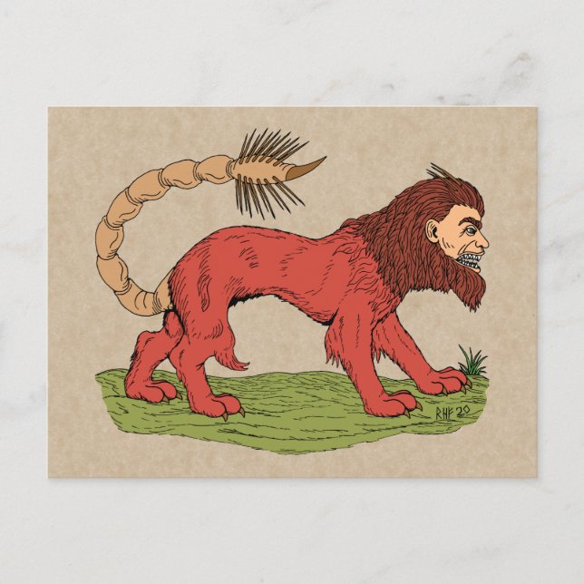 Cartão Postal Manticore (Frente)