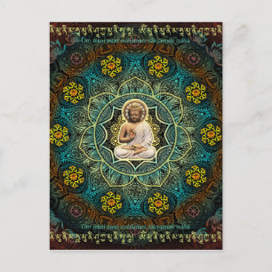 Cartão Postal Mantra para Shakyamuni Buddha