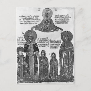 Cartão Postal Manuel Palaeologus protegido pela Virgem Maria