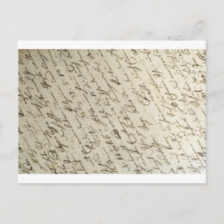 Cartão Postal Manuscrito Antigo