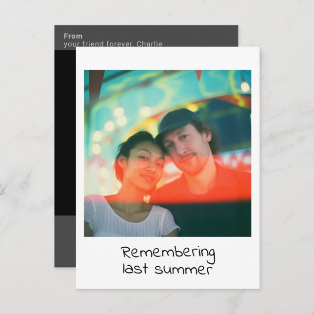 Cartão Postal Manutenção da memória retrógrada instantânea (Frente/Verso)