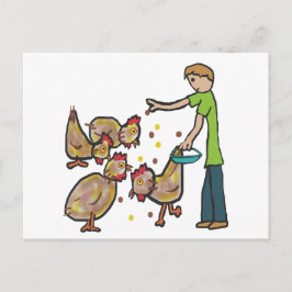 Cartão Postal Manutenção de frango