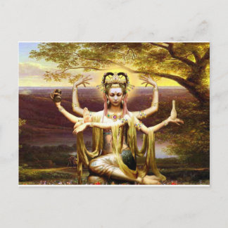 Cartão Postal Many Armed Kwan Yin