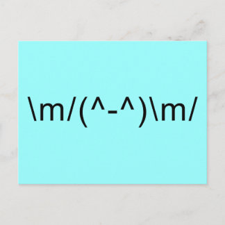 Cartão Postal Mão de Rock