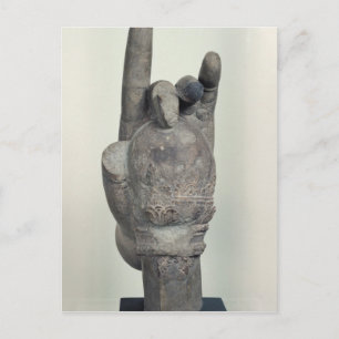 Cartão Postal Mão de uma estátua colossal de Shiva, de Koh