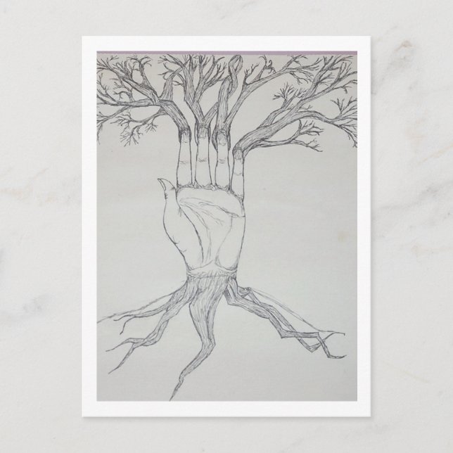 Cartão Postal Mão do Poder (Frente)