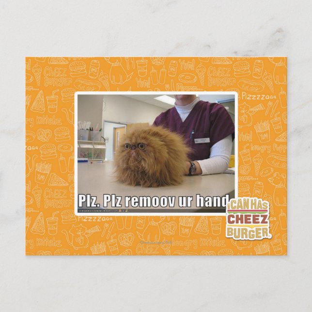 Cartão Postal Mão do ur do remoov do PLZ (Frente)
