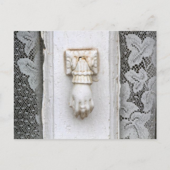 Cartão Postal Mão Door Knocker na estrada Canyon, Papais noeis F (Frente)