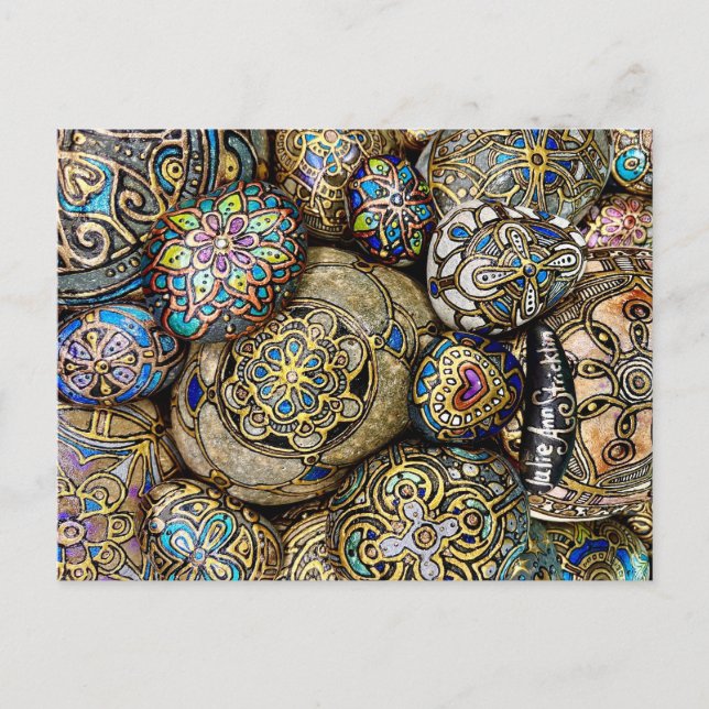 Cartão Postal Mão Feita Rochas! (Frente)