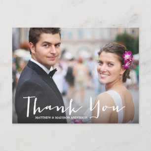 CARTÃO POSTAL MÃO QUE ROTULA O OBRIGADO WEDDING DE %PIPE% VOCÊ