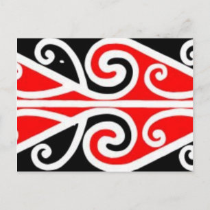 Cartão Postal maori design de arte tribal para você