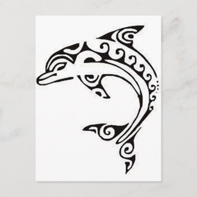 Cartão Postal Maori Dolphin (Frente)