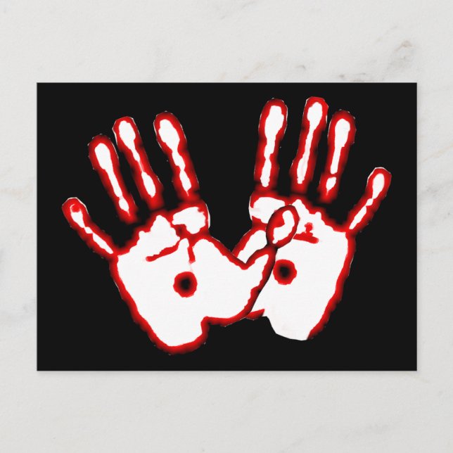 Cartão Postal Mãos Adoráveis - John 20:27 (Frente)