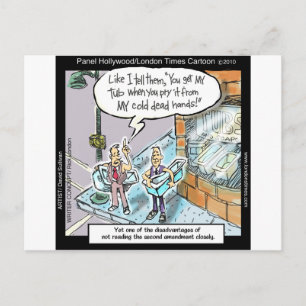 Cartão Postal Mãos Frias e Limpa C/ Presentes Engraçados e Camis