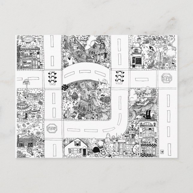 Cartão Postal Mapa 3 de 4 (Frente)