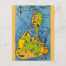 Mapa Antigo da Ilha Block