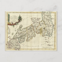 Mapa antigo do Japão de 1785