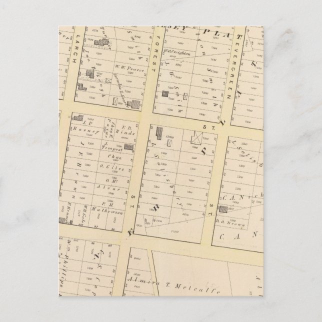 Cartão Postal Mapa Atlas de Rhode Island (Frente)