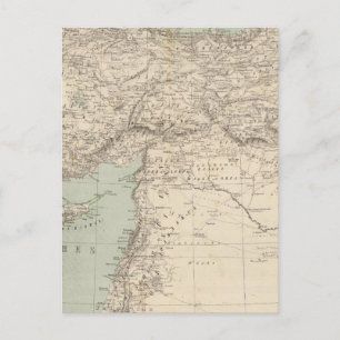 Cartão Postal Mapa Atlas Turquia