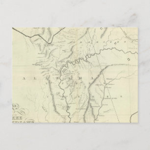 Cartão Postal Mapa Cherokee