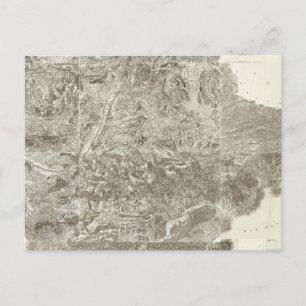 Cartão Postal Mapa composto da França
