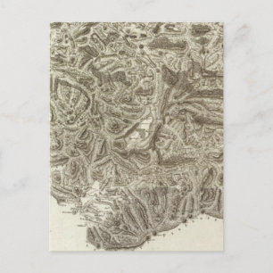 Cartão Postal Mapa composto da França