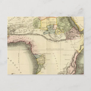 Cartão Postal Mapa da África