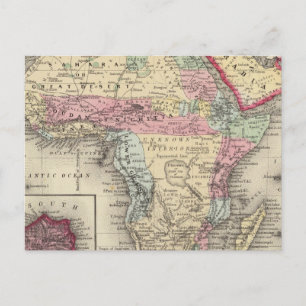 Cartão Postal Mapa Da África