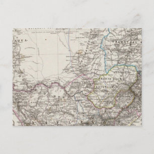 Cartão Postal Mapa da África do Sul